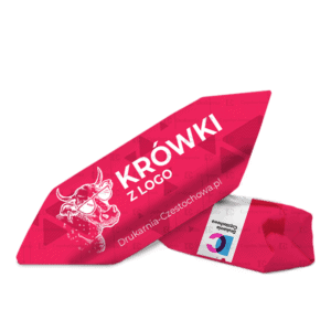 Słodycze reklamowe krówki ciągutki z logo lub innym indywidualnym nadrukiem upominki reklamowe tania Drukarnia Częstochowa