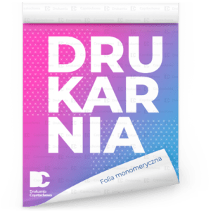 Naklejki samoprzylepne z folii monomerycznej nacinane na ploterze cięte po obrysie cięte na pojedyncze użytki arkusze druk tania Drukarnia Częstochowa