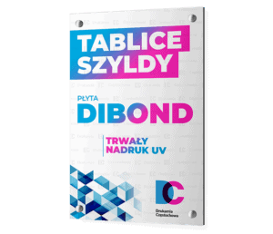 Płyta dibond gr. 2mm druk uv jednostronny lub dwustronny idealna na tablice informacyjne szyldy Drukarnia Częstochowa