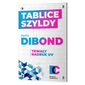 Płyta dibond gr. 2mm druk uv jednostronny lub dwustronny idealna na tablice informacyjne szyldy Drukarnia Częstochowa