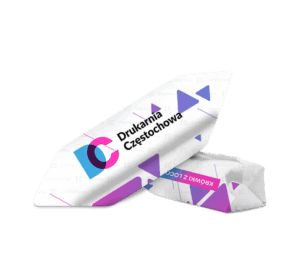 Slodycze reklamowe z nadrukiem krowki z logo na targi do biura