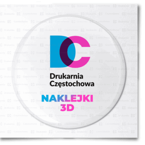 Naklejki wypukłe z efektem 3D z żywicy poliuretanowej reklamowe z logo firmy do oznakowania produktów druk tania Drukarnia Częstochowa