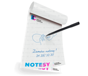 Notesy klejone bez okładki reklamowe firmowe upominek reklamowy druk notesów format A7, A6, A5, A4, DL, tania Drukarnia Częstochowa