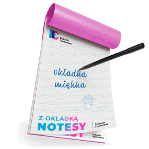 Notesy klejone z okładką reklamowe firmowe upominek reklamowy druk notesów format A6, A5, A4, DL, tania Drukarnia Częstochowa