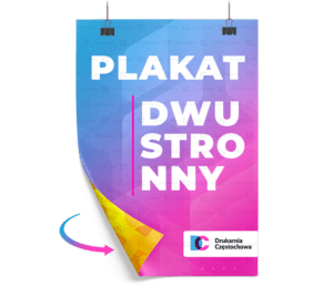 Plakaty reklamowe dwustronne druk plakatów tania Drukarnia Częstochowa
