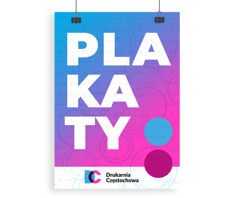 Plakaty reklamowe jednostronne druk plakatów tania Drukarnia Częstochowa