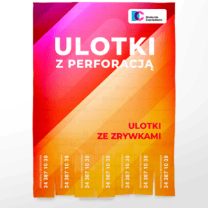 Ulotki zrywki perforacja odrywane. Popularne ulotki z perforacją wykonane przez Drukarnia Częstochowa