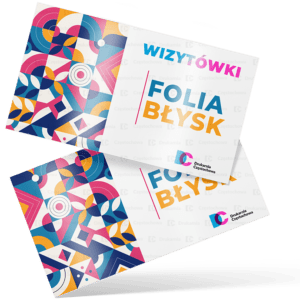 Wizytówki firmowe błyszczące uszlachetniane reklamowe druk wizytówek tania Drukarnia Częstochowa