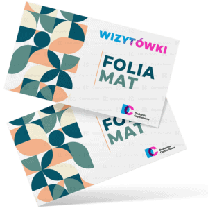 Wizytówki firmowe matowe eleganckie wyciszające kolory stonowane druk wizytówek tania Drukarnia Częstochowa