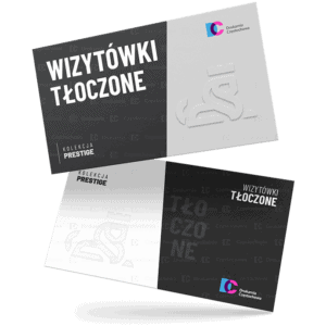 wizytówki tłoczone wypukłe drukarnia