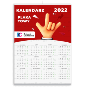 Kalendarze plakatowe wielkoformatowe ścienne listwowane format A1 A2 B1 B2 foliowane dla elegancji i trwałości tania Drukarnia Częstochowa