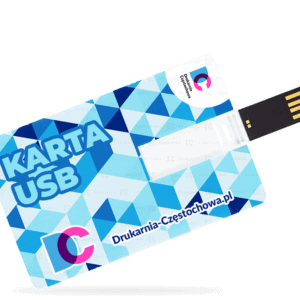 Pamięć usb w formie karty nadruk logo pojemnosc 2GB 4GB 8GB 16GB 32GB 64GB Drukarnia Czestochowa