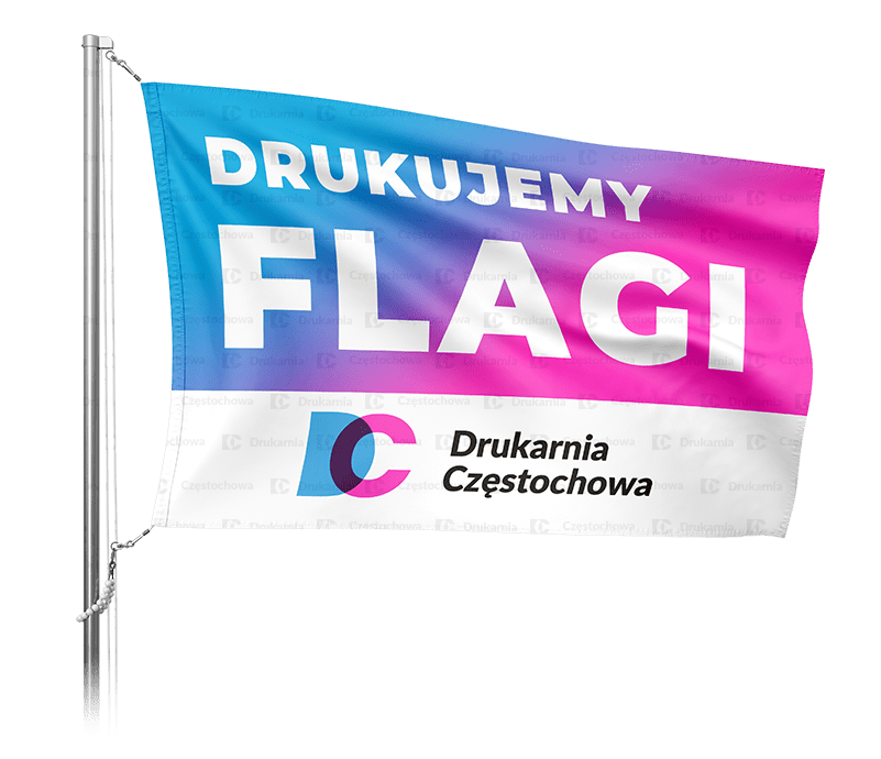 Flagi reklamowe na maszt windery reklamowe z podstawa Drukarnia Czestochowa